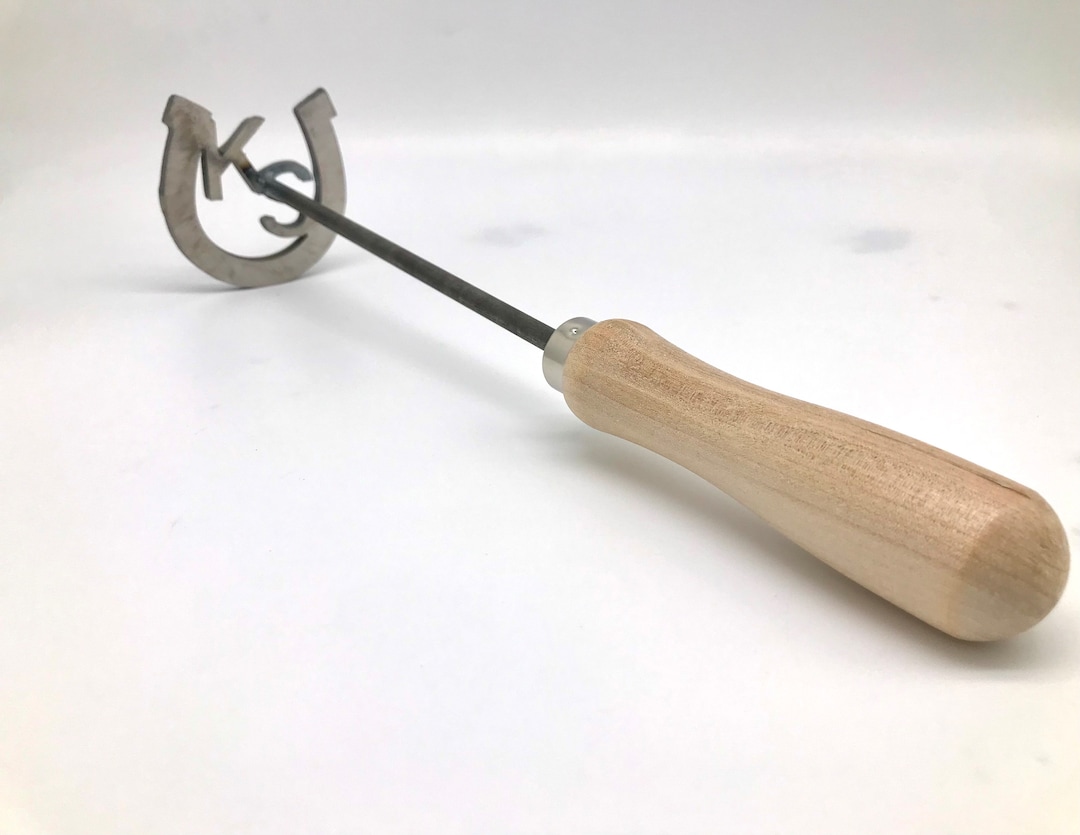 Custom Branding Iron Horseshoe With 2 Initials made in the USA Wedding