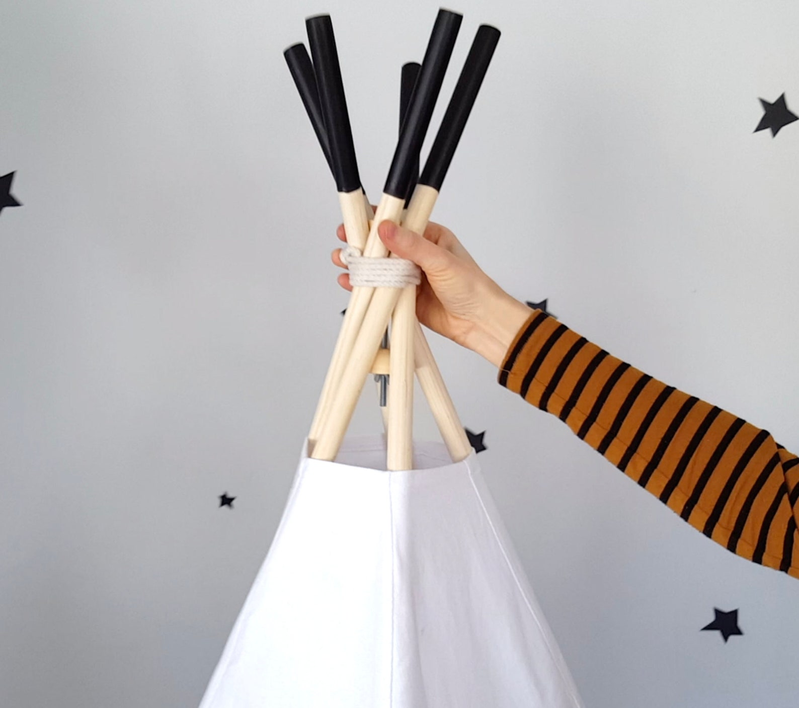 PaLulli – Stabilisateur Pour Tente Tipi – Anti-effondrement – Avec éclairage LED Intégré – Kit Complet