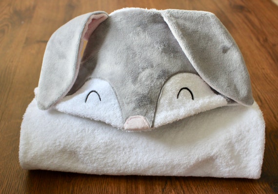 Serviette Cape De Bain Sortie De Bain Lapin Douillet Bebe Etsy France