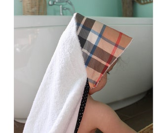 Bath cap, Baby towel - Plaid / BABY, KIDS