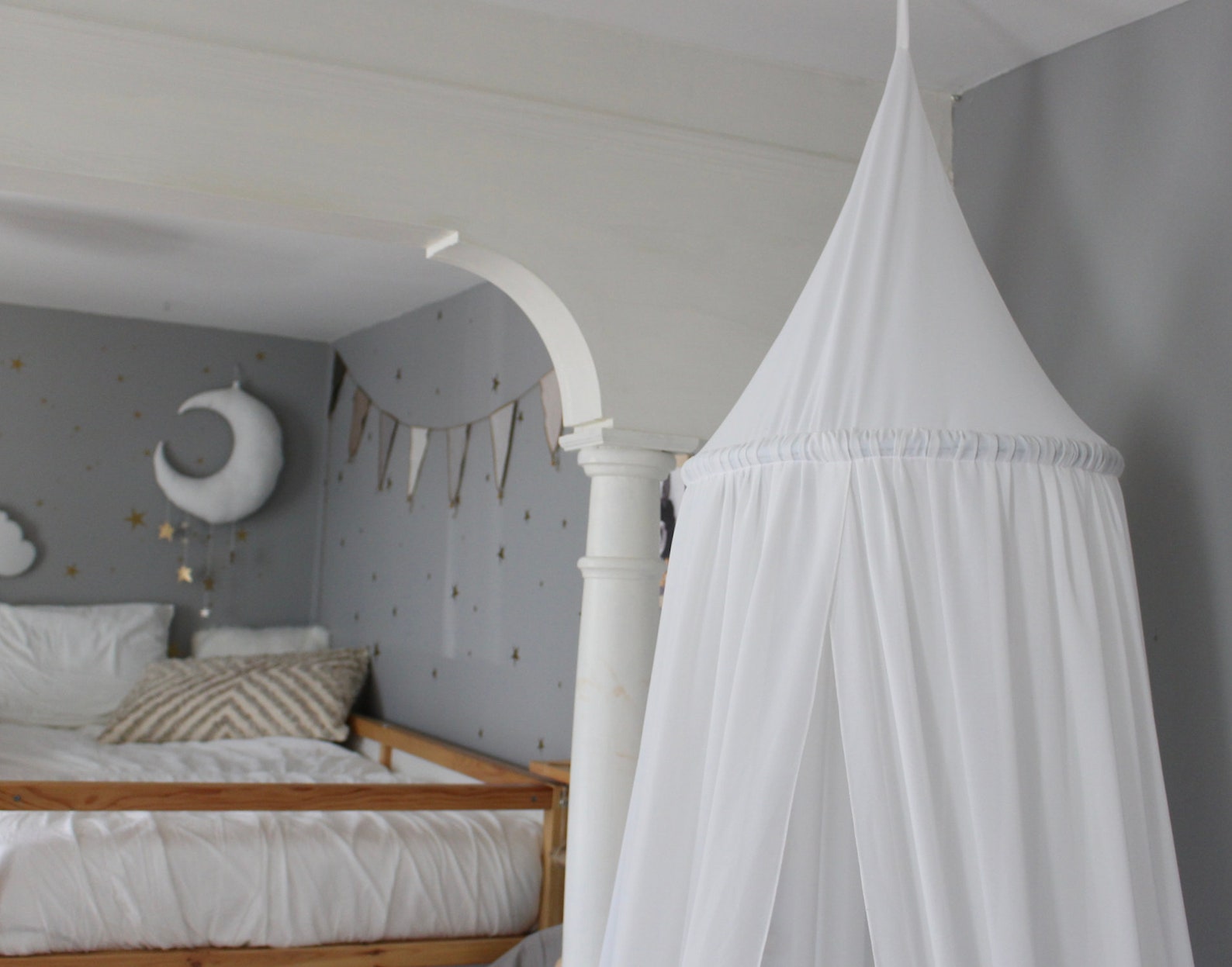 BED CANOPY/ Bed Voile / Reading Corner / Bed Sky Etsy