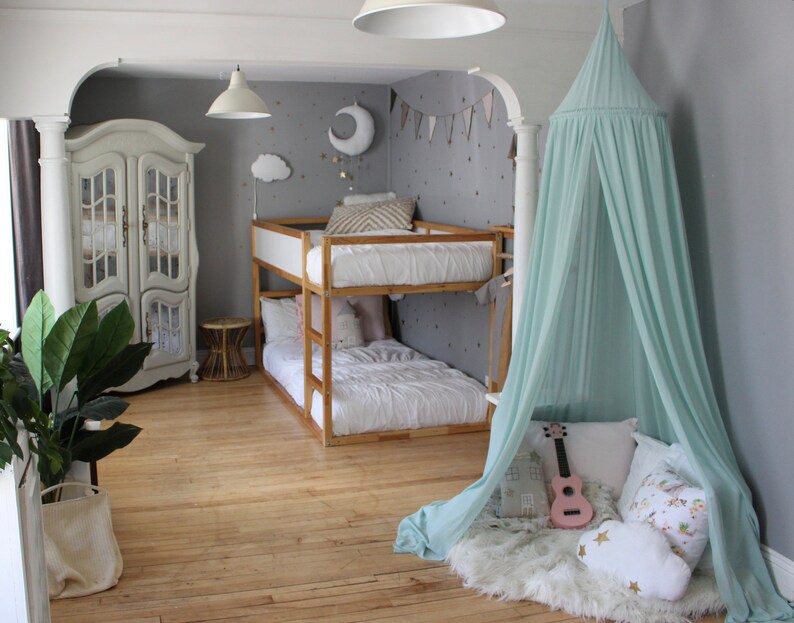Bed Canopy Voile Reading Corner Sky Image 0