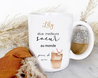 Customizable ceramic mug Godmother - Best sister in the world