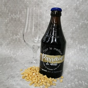 Sponsorenetikett für Bierflasche