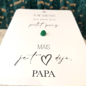 Carte annonce au futur Papa - Petit pois image 2