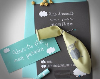 Request sponsor secret message in a balloon