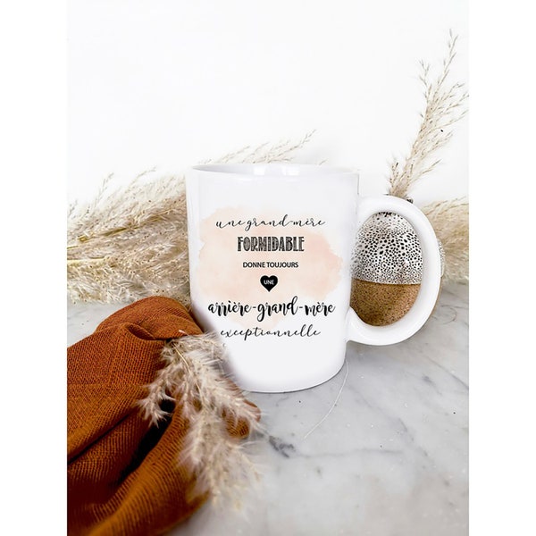 Mug céramique annonce arrière-grand-mère