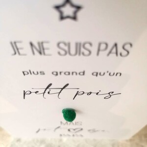Carte annonce au futur Papa - Petit pois image 3