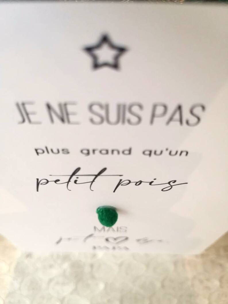 Carte annonce au futur Papa - Petit pois image 3