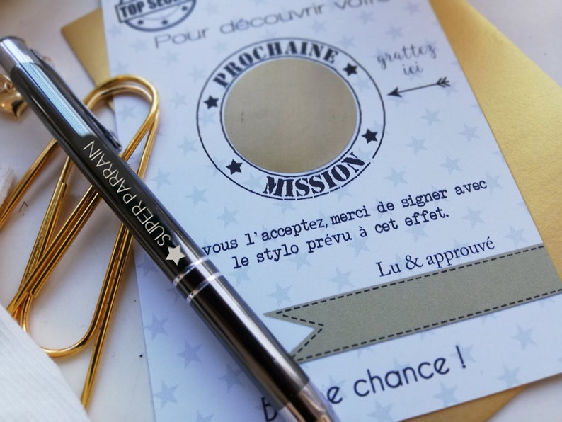 Top Secret Godfather Scratch Card + Pen image 1
