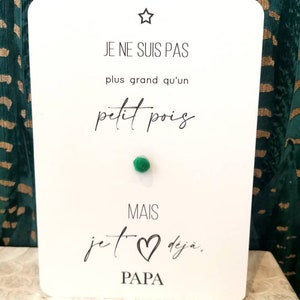 Card announcement to the future Dad - Pea