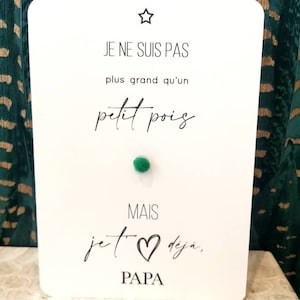 Card announcement to the future Dad - Pea