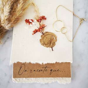 Carte annonce tatie/tata personnalisée avec bijou