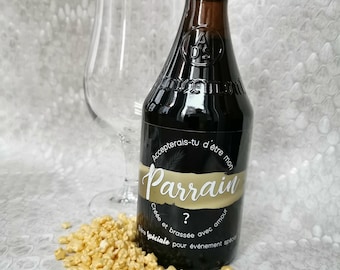 Application Sponsor - beer bottle label