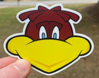 Cute Cartoon Rooster Sticker | Animal Decal Farm Kids