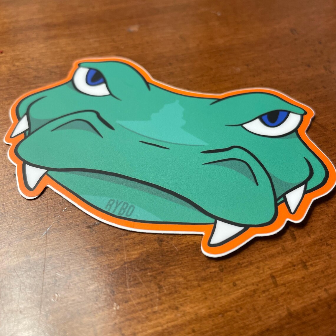 Cartoon Gator Alligator Sticker Decal | Kids Outdoor Nature - Etsy