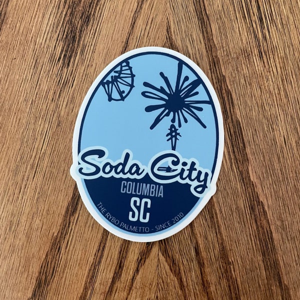 Columbia, SC Soda City South Carolina Sticker Decal