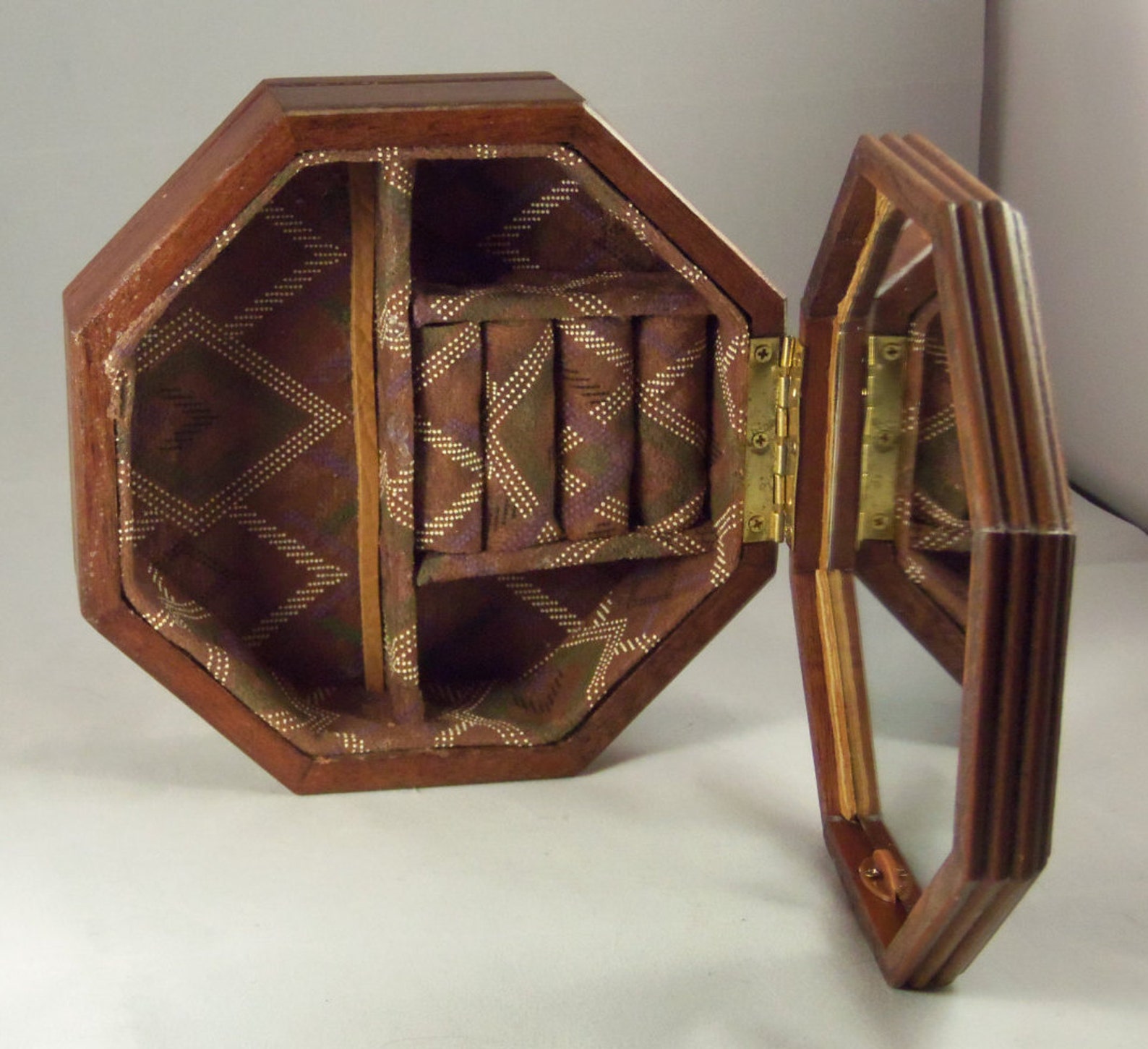 Vintage wooden jewelry box Western jewelry box restored Etsy