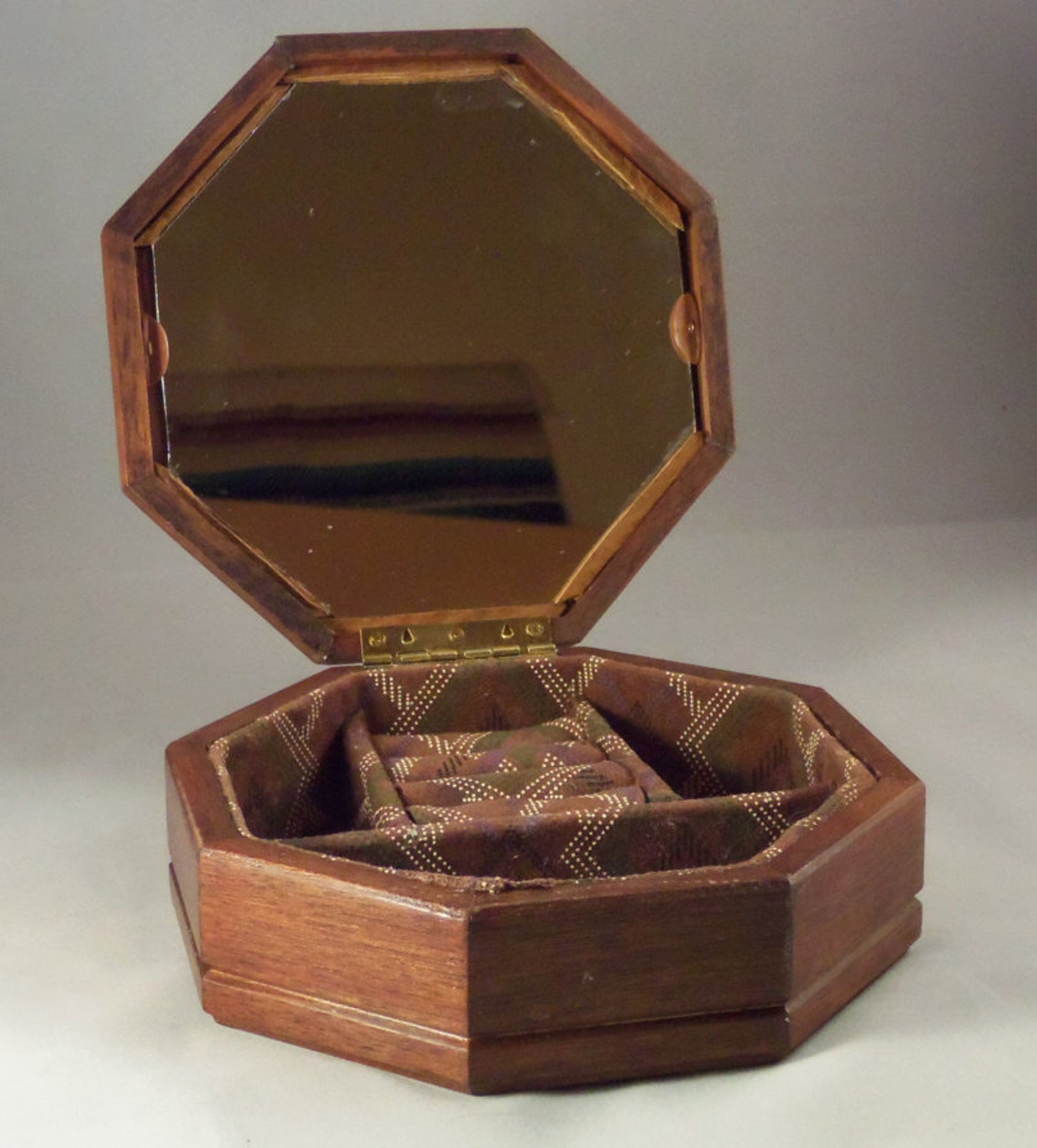 Vintage wooden jewelry box Western jewelry box restored Etsy