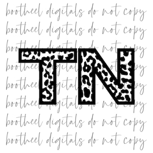 DIGITAAL BESTAND* Leopard Tn Svg, Cheetah Tn, Tennessee State Design, Glowforge getest SVG, laserklaar bestand
