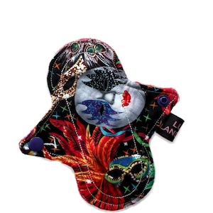 6&quot; Light Flow Cloth Pad | Reusable Cloth | Period Pad | Masked Ball Cotton