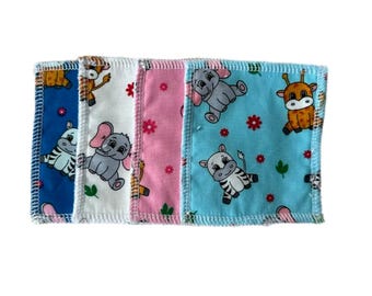 Wild Babies Cotton Wiederverwendbare Feuchttücher | 4er Pack