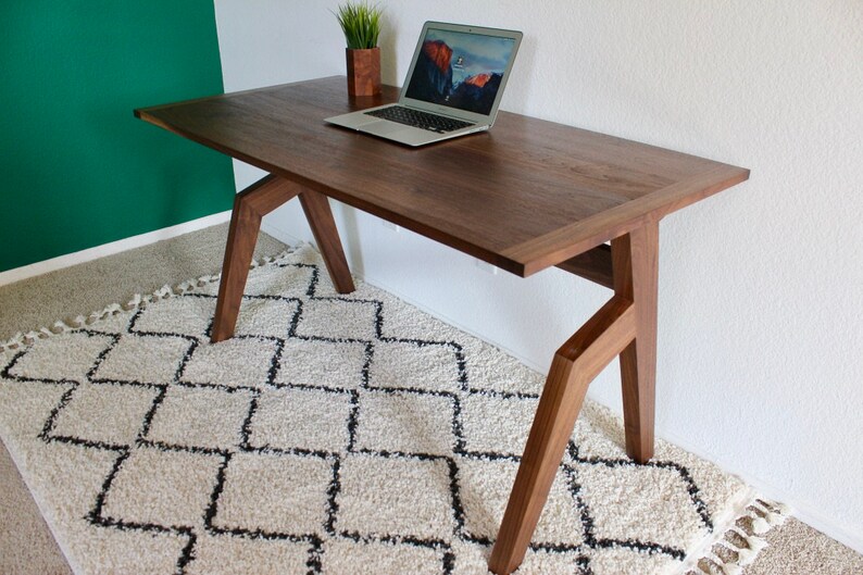 Writing Desk Walnut 100 Handmade Solid Wood Brand New