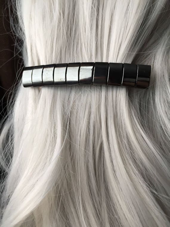 Hematite Stone Hair Clip For Thick Hair Mothers Day From Etsy