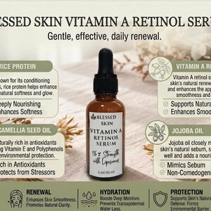 Vitamin A Serum for Dull-Looking Skin – Vegan, Clean Beauty Skin Care Serum image 8