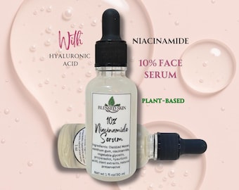 Pore Minimizing Niacinamide Serum for Acne-Prone Skin - Glass Skin Glow Booster, Plant-Based, Hydrating Face Serum for Smooth Skin Tone