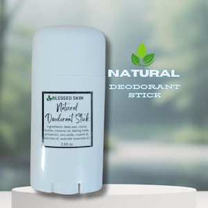Natural Deodorant Stick for Sensitive Skin Aluminum-Free Cruelty-Free Organic Ingredients All Natural Deodorant with Cocoa Butter