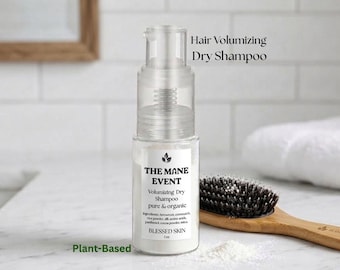 Champú seco con color en dosificador, sin aerosol ni talco, voluminizador de raíces, cuidado del cuero cabelludo y absorbente de grasa, 28 g (1 oz).