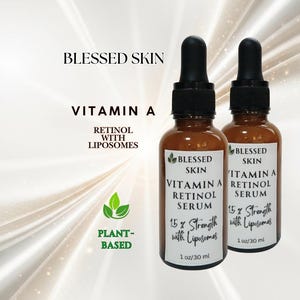 Vegan Retinol Face Serum: Plant-Based Vitamin A, Lightweight Formula, Plant-Based Skin Care