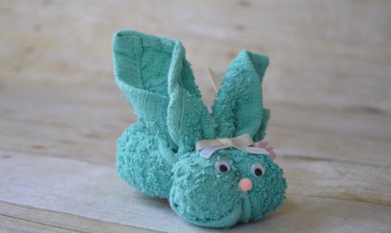 Teal Boo Boo Bunny Woodland Baby Gift Baby Shower Favor | Etsy