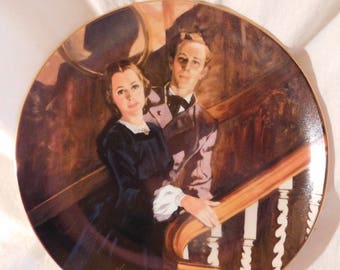 Melanie and Ashley by Howard Rogers Gone With the Wind Collectors Plate Golden Anniversary Series