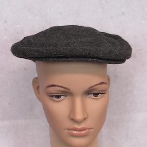 Vintage Wool Cap Adams Row 100% Wool Newsboy Cap Mens Wool Cap