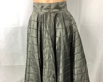 Vintage Circle Skirt Pewter Gray Skirt