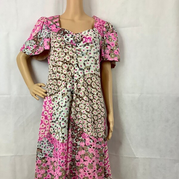 Vintage Patchwork Floral Dress main image 1