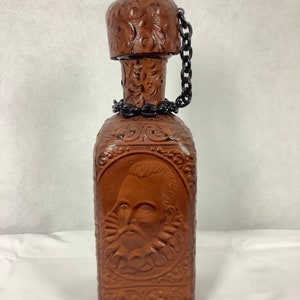 Vintage Decanter Leather Covered Decanter Liquor Decanter