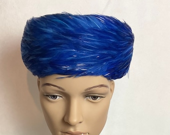Vintage Feather Hat - Union Made in USA - Orange, Green, and  display picture 3