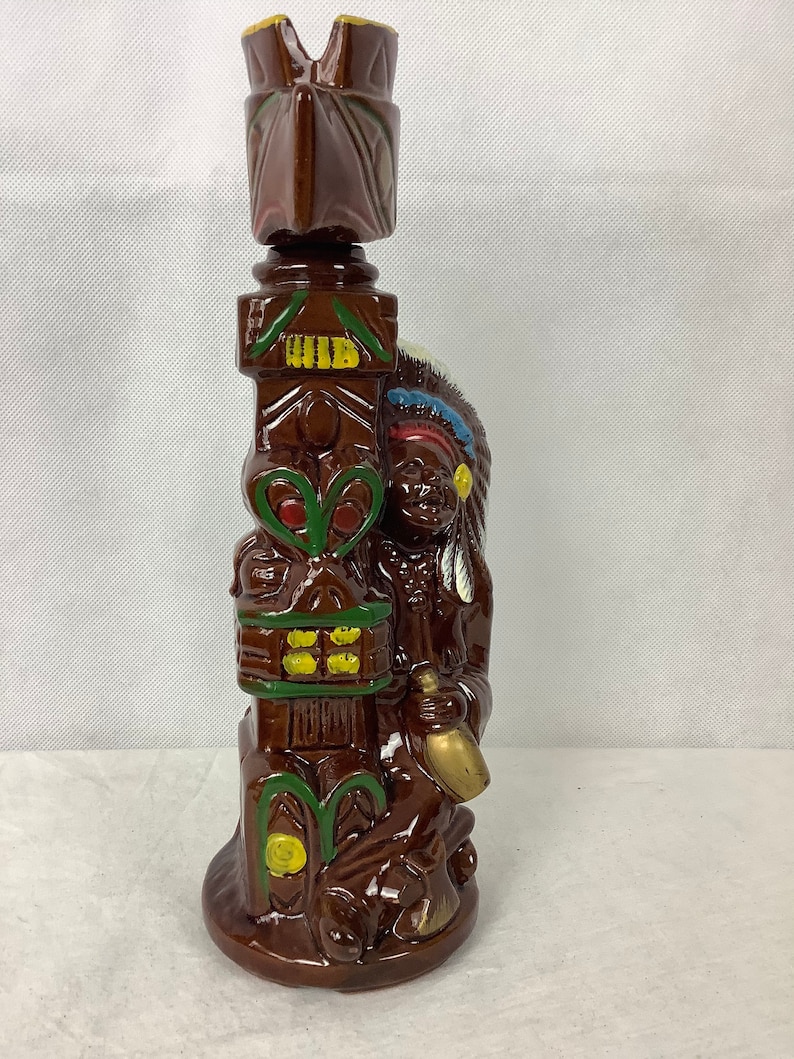 Vintage Kitsch Liquor Decanter Eagle Totem From Montreal Etsy