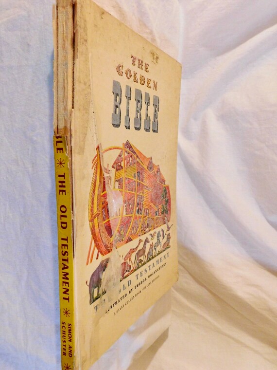 The Golden Bible The Old Testament Childrens Bible Storybook Vintage Golden Book - 