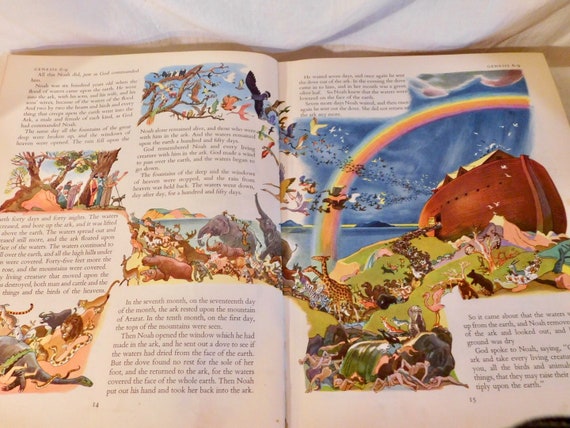 The Golden Bible The Old Testament Childrens Bible Storybook Vintage Golden Book - 