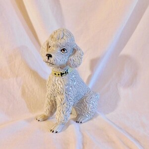 Vintage Giftcraft Gray Poodle Figurine Made in Japan 1950 - 1960