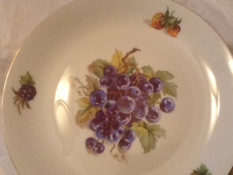 Vintage Bohemia Czechoslovakia Dessert Plates Set of 4