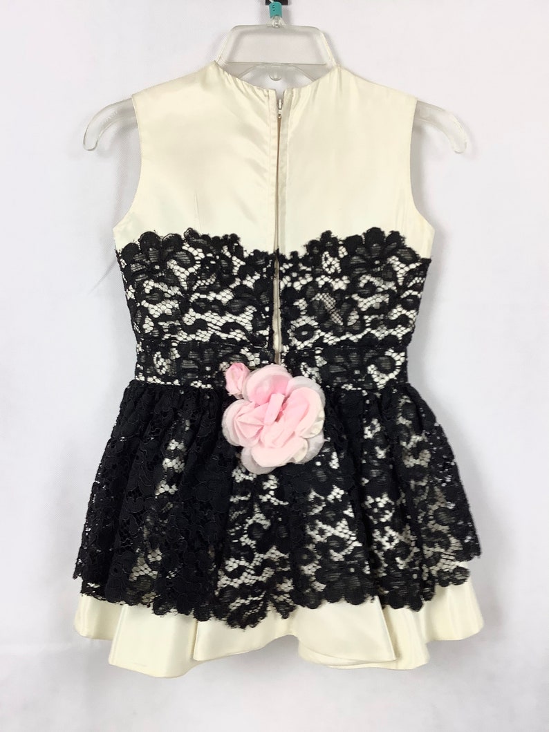 Vintage Dance Dress Childrens Dance costume 3 pieces Dress Bloomers Gloves Satin Dress Up Creative Play