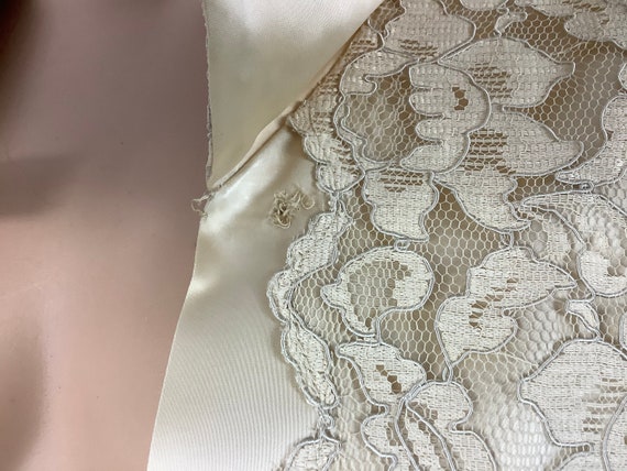 Vintage Bridal Suit Ivory Lace Jacket and Skirt - image 4