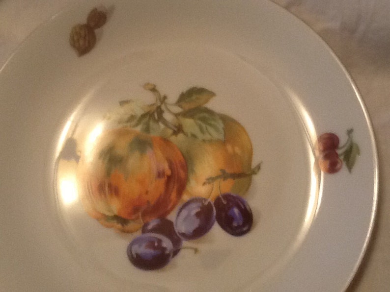 Vintage Bohemia Czechoslovakia Dessert Plates Set of 4