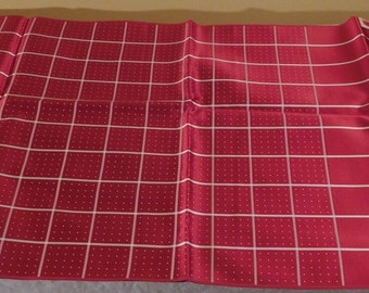 Mens Scarf Vintage Tuxedo Scarf Made in France Red White Scarf