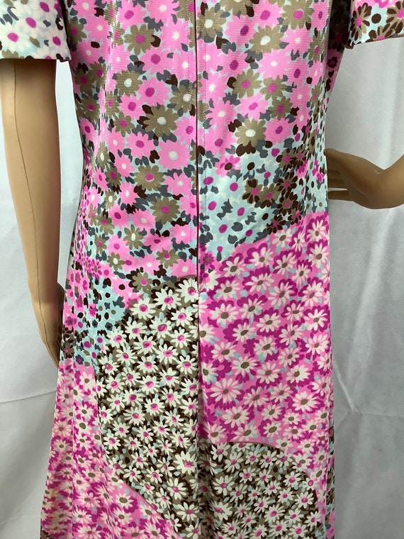 Vintage Clothing Handmade Floral patchwork Dress … - image 3